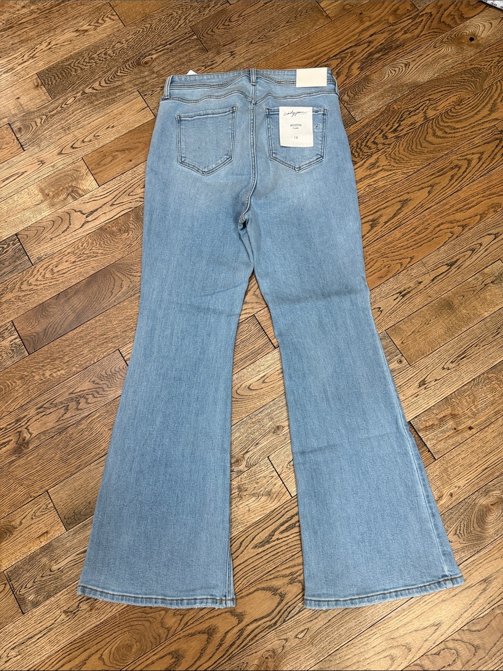 Carly Jean Los Angeles Sky Wash Flare Jeans